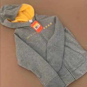 Nike livestrong Hoodie Girls Small New